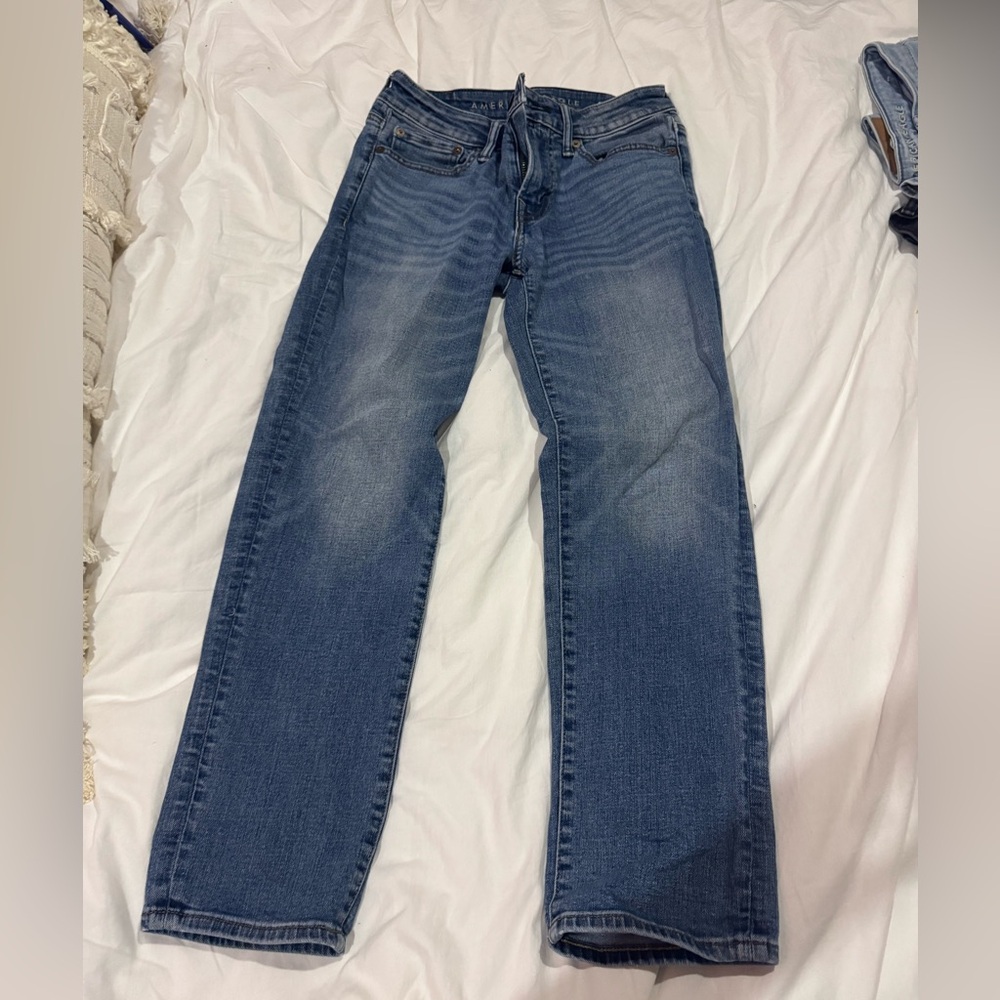 American Eagle Outfitters Men's Slim Straight Blue Jeans